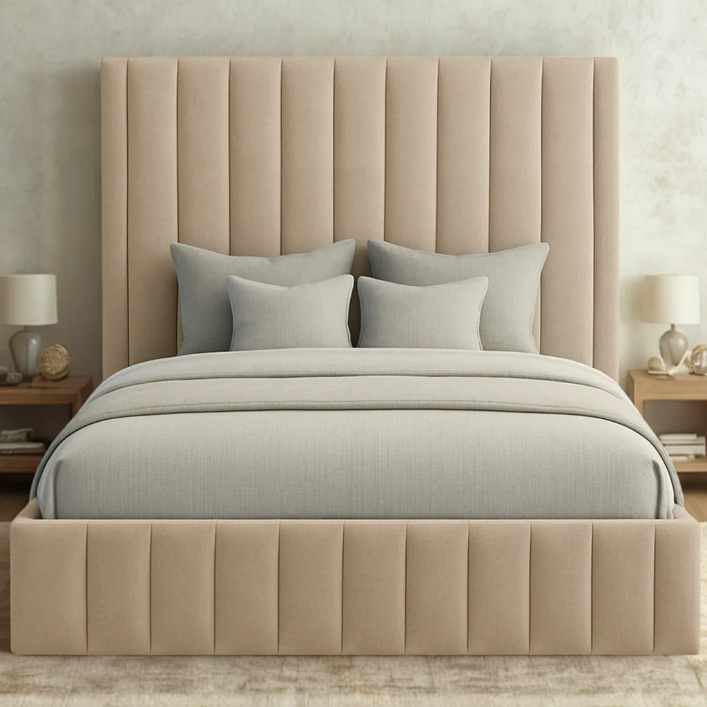 Maia Panel Upholstered Bed Frame